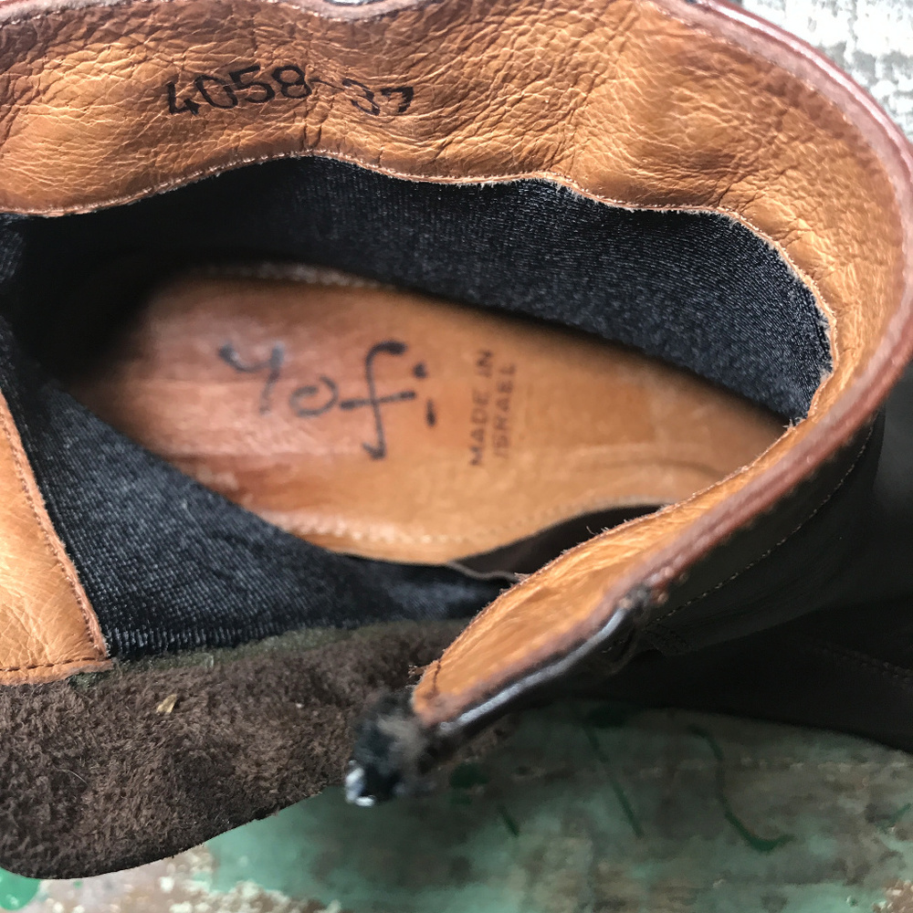 Yofi Distressed BoHo Festival Ankle Boots - Picture 6 of 8